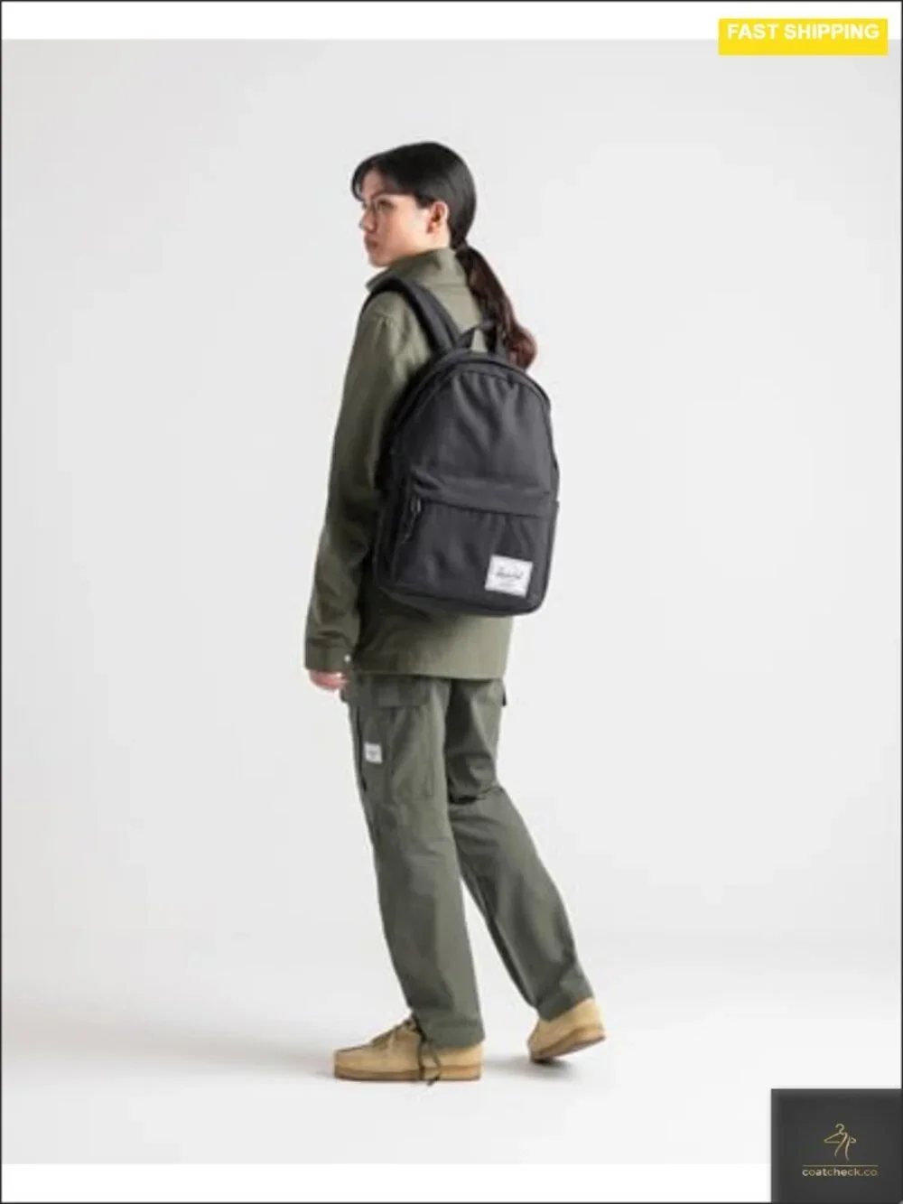 Recycled Polyester 30L Casual Daypack Laptop Backpack